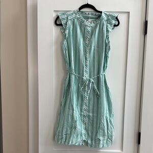 Green Striped Dress